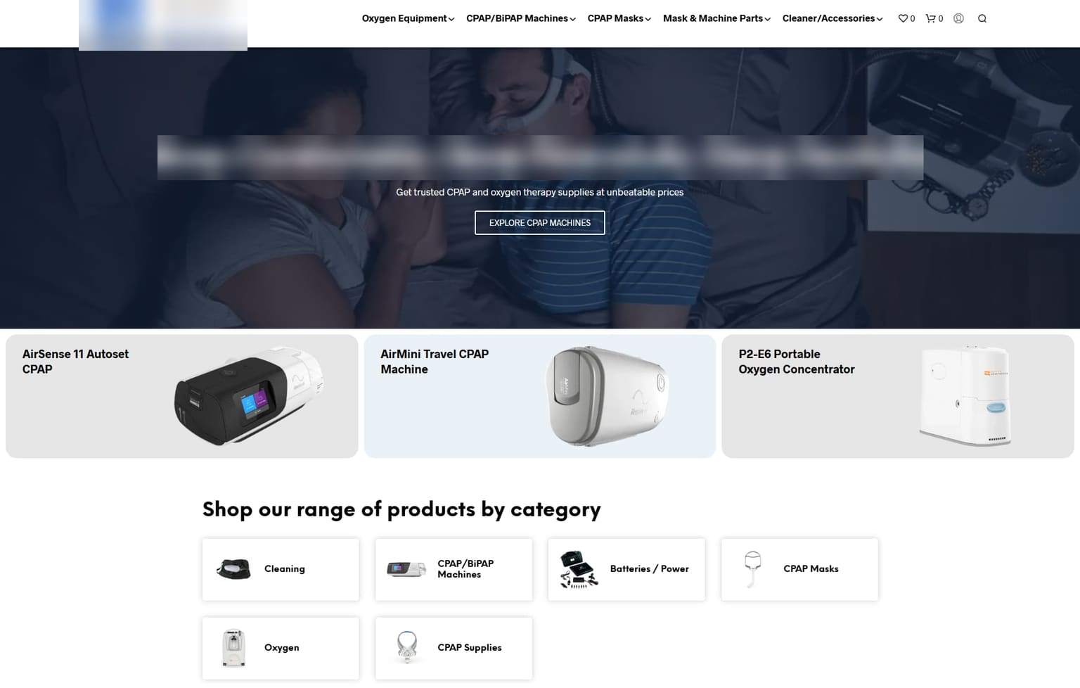 Главная страница интернет-магазина после миграции на WordPress
